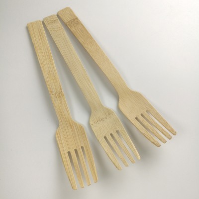 Custom hotel flatware 165mm mini bamboo fork for food