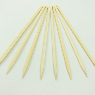 Natural pine wood flat bamboo skewer