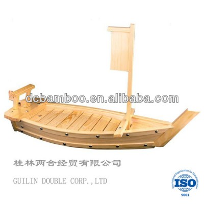 ISO9001 Factory direct sale customized bamboo sushi boat