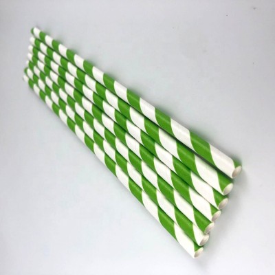 Color spiral stripe biodegradable disposable paper straw